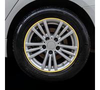 LiYeeYP Bandes décoratives de moyeu de roue de voiture pour Audi A4 Avant B9 8W I 2015-2024, bandes décoratives pour roues de voiture, jaune