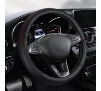 LiYeeYP Housse De Volant pour Benz CLK Class W209 C209 AMG Coupe 2003-2009, Couvre Volant de Voiture Couverture de Volant de Voiture protège Volant Caches de Volant