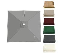 LIYI929GP 3X3 2.5X2.5 4X3m Auvent De Remplacement pour Parasol 8Baleines, Durable Carré Housse De Rechange pour Parapluie Déporté Excentrique, Toile Protection Solaire AntisUV Imperméable(Topaz,3X3m)