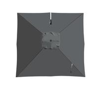 LIYI929GP Bâche De Rechange pour Parasol Déporté Carré 2.5 3 4.m 8 Baleines, Imperméable Tissu ProtectionUV, Toile Canopy Cover Auvent De Remplacement UPF 50+ Cour Jardin Terrasse Plage(Grays,3X4m)
