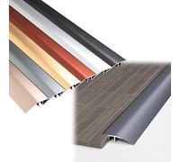 LIYI929GP Barre De Seuil 43mm Large, Bande De Transition en Aluminium Noire Or Argent, Profilés De Transition pour Bois Au Carrelage, Transitions Et Trim De Seuil, avec Adhésif, pour Porte/Balcon
