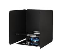 LIYI929GP Noir Plaque Anti Projection Cuisine Pliable, Facile À Nettoyer AntiEclaboussure Décoration Couvercle AntiÉclaboussure Crédence Cuisine, Cuisine Cuisson Plaque Baffle Ustensiles De Cuisine