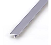 LIYI929GP Profilé en T, Noir Blanc Profil Rail De Transition Plate, Transition Facile Fixation, Bande De Moulure De Bord pour Moquette Et Revêtement De Sol, 90cm Long Aluminium Anodisé Barre De Seuil