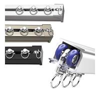 LIYI929GP Rail De Rideau avec Rouleaux Muets, avec Connecteurs d'angle À 90°, Rail Rideaux Tringle Rideau Flexible, Séparateur De Pièce, Stores Suspendus, Voilages, Rideaux À Panneaux Et Rideaux