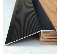 LIYI929GP Rampe De Seuil en Aluminium Convient pour Pente De Seuil De 10-40mm, 10cm De Large Autocollante Seuil De Porte Barre Baguette Recouvrement, Finition pour Moquette Et Sol, Bois sur Carrelage