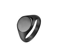 LIYINGFUING Lot de 2 bagues d'étanchéité lisses en acier titane pour homme, 11#, Métal