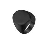 LIYINGFUING Lot de 2 grandes bagues d'étanchéité lisses en acier titane pour homme, 10#, Métal