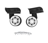 LIYJTK 1 paire de roulettes de fixation rétractable et mécanisme d'attache de sécurité pour valise de voyage, roulettes en matériau ABS, résistance à l'usure, coffre universel de