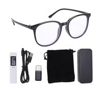 LIYJTK 2.7K HD Camera Glasses 12MP Video Recording Glasses with 110 Degree Wide Angle Dual Directional Mic Noise Reduction for Outdoor Sports Cycling Skiing (White)