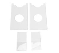 LIYJTK 2 Pack Couch Wall Spacer Clear Acrylic Sofa Stopper Furniture Wall Protector Prevent Fire Safety for Home Living Room 9x4in