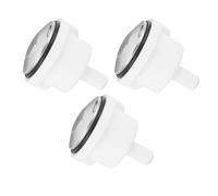 LIYJTK 3pcs Bathtub Air Jet Plastic Bathtub Air Bubble Nozzle with 9 Holes Detachable Easy Maintenance Sturdy Construction for Spa Pool Relaxing Experience White