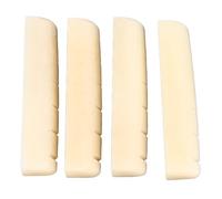 LIYJTK Accessoires de Guitare Acoustique, Pont en os, os de Taureau, Excellent réglage du Son, Apparence Classique, Guitare Folk (4 Noix)