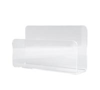 LIYJTK Acrylic Mail Holder Self Standing Multifunctional Envelope Mail Sorter Letter Organizer Stand for Office Home Desk Storage Clear Acrylic 17.5cm x 5.5cm x 10cm (Clear)