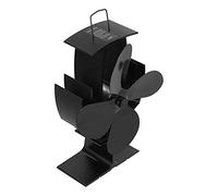 LIYJTK Aluminium 4 lames Fabrile de foyer de poêle à moteur de chaleur pour la maison Brûche en bois en bois brûlant