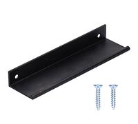 LIYJTK Aluminium en alliage en alliage Armoire de garde-robe Handle de porte chez moi (128 noir)