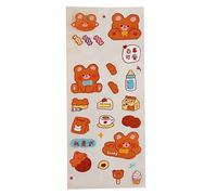LIYJTK Autocollant bricolage PVC Mignon de dessin animé Sticker polyvalent décoratif pour la bouteille d'eau Cadre photo