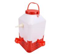 LIYJTK Automatic Poultry Waterer 10L Large Capacity 4 Bowls Chicken Water Feeder for Farm Poultry Safe Plastic 23x23x36cm