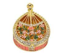 LIYJTK Belles boîtes à bizarreries à charnière décoratives pour le stockage de bijoux en forme de régime en forme de zinc alliage élégant filles