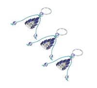 LIYJTK Blue Eye Elephant Keychain Élégant pendentif décoratif pour sacs Keys Decoration Car