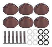 LIYJTK Capuchon de Cordes de Guitare, Bouton de réglage, Accessoires d'instruments de Musique pour Guitare électrique Acoustique ukulélé (Café)