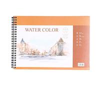 LIYJTK CARNET DE CROQUIS PORTABLE À RELIURE SPIRALE MULTIFONCTIONNEL POUR ARTISTES PAPIER AQUARELLE A4