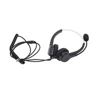 LIYJTK Casque de Centre d'appels, Casque Filaire réglable avec Suppression du Bruit, pour Interface de Casque RJ9, Communication, Bureau, Entreprise, ABS Noir