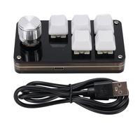 LIYJTK Clavier Macro Programmable, Bouton personnalisé à 5 Touches, Connexion Filaire, échange à Chaud, Travail de Jeu, Acrylique