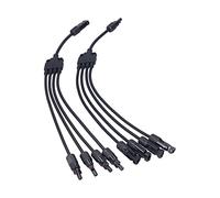 LIYJTK Connecteur de Panneau Solaire 4 Branche Y Câble d'extension de Type pour l'adaptateur de Fil PV