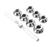 LIYJTK Couvre-moules de boîtier de boîtier de Montre à huîtres Portables Professionnelles 7pcs Couvre-moules avec boîte de Rangement en métal