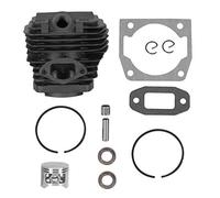 LIYJTK Cylindre de tronçonneuse de 45 mm de diamètre Ensemble de Pistons Professionnels Accessoires d'outils de Jardin de Performance Professionnelle