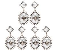 LIYJTK Earrings Alloy Metal Retro Pearl Bee Jewelry Women Girls Fashion Accessories for Party Prom Date Night Gift