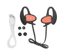 LIYJTK Écouteurs sans Fil Bluetooth, résistants à l'eau IPX8, réduction du Bruit, mémoire 32 go, pour plongée, Course à Pied, Surf, Yoga (Orange)