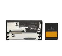 LIYJTK Ensemble d'adaptateurs réseau SATA, adaptateur HDD, carte mémoire FMCB pour PS 2, chargement de jeux sans disques