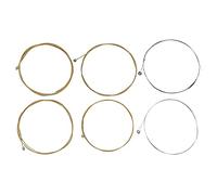 LIYJTK Ensemble de Cordes de Guitare électrique Acoustique Classique, 6 pièces, Accessoires d'instruments à Cordes enroulés en Alliage (Cordes de Guitare Folk)