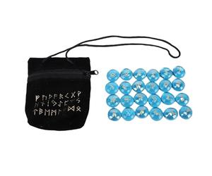 LIYJTK Ensemble de pierres runiques en cristal 25 pi è ces lettrage doré, pierres runiques sculpt é es pour la d é coration de la maison m é ditation pratique du yoga pri è re richesse ch