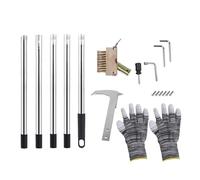 LIYJTK Ensemble d'outils de désherbage, poignée Ergonomique, Nettoyeur de Fissures 2 en 1 pour Le Nettoyage extérieur
