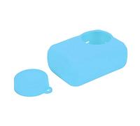 LIYJTK Étui de Protection de caméra de Mouvement en Silicone, Accessoires avec Couvercle d'objectif pour caméras de Sport SJ9Strike/SJ9Max/SJ4000X (Bleue)