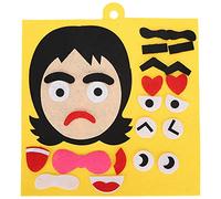 LIYJTK Expressions faciales Puzzle Jouets Creative Émotion Changement Kit de bricolage pour ParentChild Activités Parc Jouer (Type des femmes)