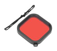 LIYJTK Filtre d'objectif de plongée, boîtier étanche, Accessoires de plongée ABS pour 8 (Rouge)