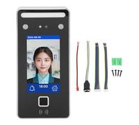 LIYJTK Fingerprint Face Recognition Attendance Machine WiFi Visible Light Time Clock Biometric Access Control System for Office Hotel Factory Networking with 4.3 inch Touch Screen and 200