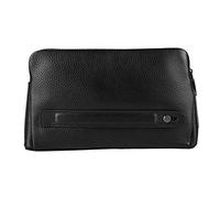 LIYJTK Fipilock FL-V1 Portefeuille en Cuir à Fermeture éclair pour Hommes, sécurité Intelligente par Empreinte Digitale, Sac à Main antivol, Portefeuille Noir FL V1 pour Hommes Porte-clés