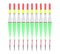 LIYJTK Flotteur de pêche Lumineux Brille dans Les flotteurs de pêche éclairés par Nuit sensibles durables pour Les Amateurs de pêche de Nuit en Plastique 10 pièces