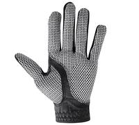 LIYJTK Gants DE Golf Respirants ANTIDÉRAPANTS en Peau DE Mouton Artificielle Noire pour Hommes (Une Seule Main Gauche 25)