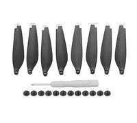 LIYJTK Hélices de Drone à Rayures Double Face, en Plastique Flexible et Solide, pales d'hélice Simples 75x17mm 6030F pour Mini 3 Pro (Pointe argentée)