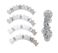 LIYJTK Horloge à Engrenages Mobiles 3D r é tro Grande Horloge à Engrenages Suspend (Argent)