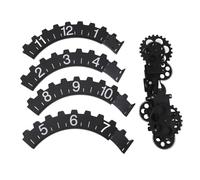 LIYJTK Horloge à Engrenages Mobiles 3D r é tro Grande Horloge à Engrenages Suspend (Noir)