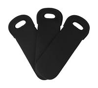 LIYJTK Housse de Protection pour Refroidisseur de Bouteille en néoprène, 3 pièces, Support de Manchon pour Sac de Bouteille de vin Noir
