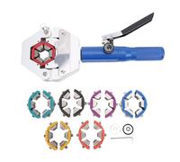 LIYJTK Hydraulic AC Hose Crimper Kit Manual Handheld Crimping Tool Set with 7 Dies for Air Conditioning Repair Outdoor Rescue Roadside Repair Steel