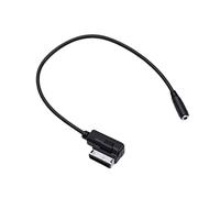 LIYJTK Interface Musicale AMI MMI vers câble Femelle 3,5 mm pour améliorations du système Audio de Voiture