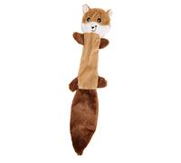 LIYJTK Jouet à mâcher pour Chien en Forme de Raton Laveur, Peluche sonore Bibi, Jouet de Dentition de 46 cm de Long pour Animaux de Compagnie (Brun)